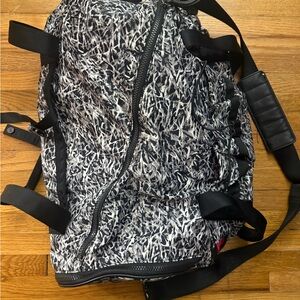 Lululemon Duffle Bag - black and white